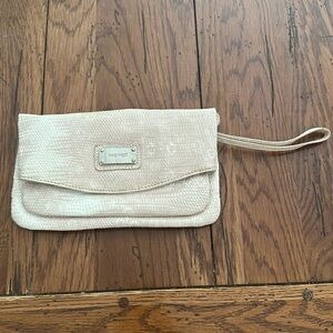 Nine West opalescent snakeskin purse $45